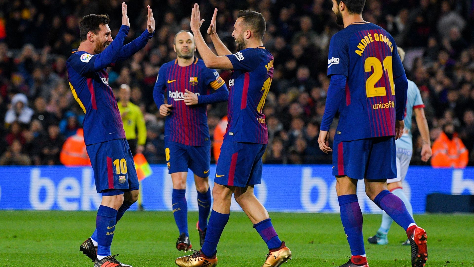 Lionel Messi Jordi Alba FC Barcelona Copa del Rey 11012018