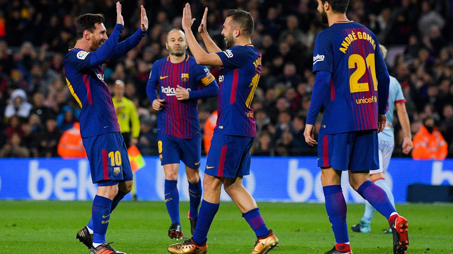 Lionel Messi Jordi Alba FC Barcelona Copa del Rey 11012018