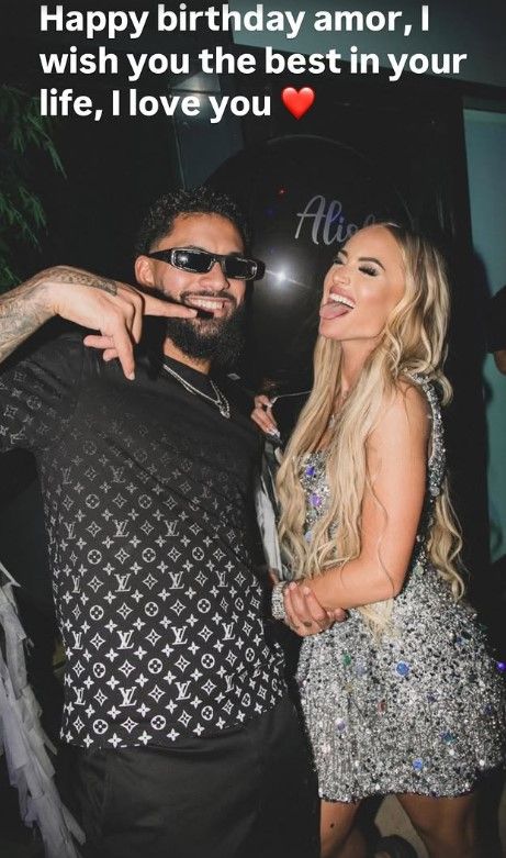 Douglas Luiz Alisha Lehmann birthday message 2025