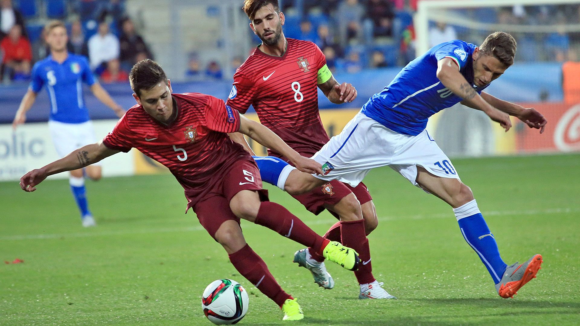 Domenico Berardi Italia Raphael Guerreiro Portugal UEFA U21 Championsship 21062015