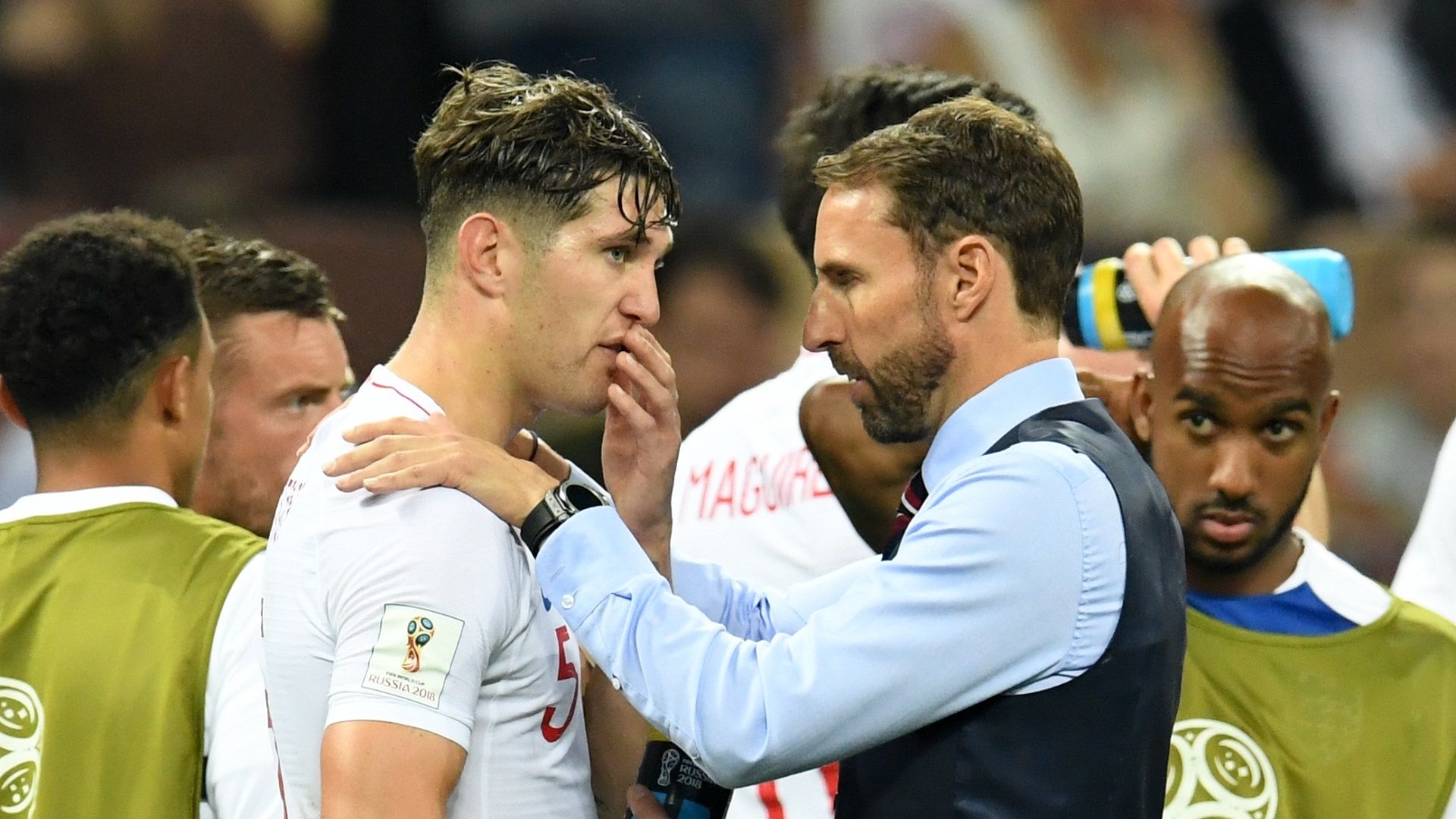John Stones Gareth Southgate England Croatia 11072018