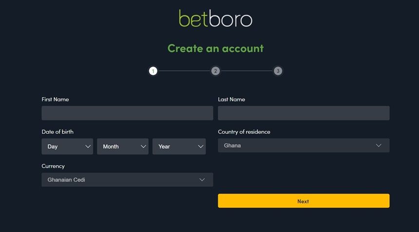 Betboro Registration