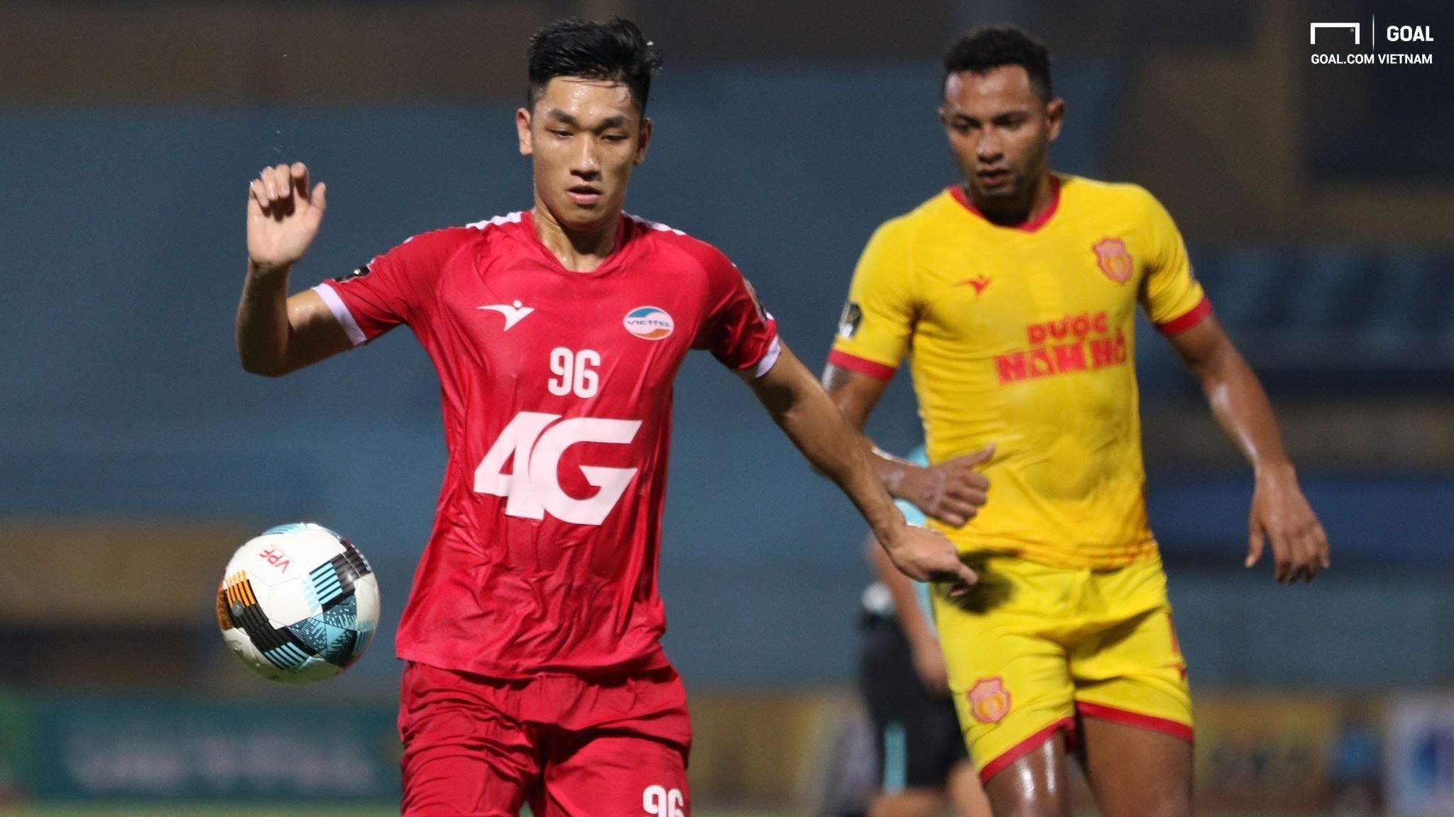 Nguyen Trong Dai vs Diogo Pereira Viettel Nam Dinh Round 5 V.League 2019