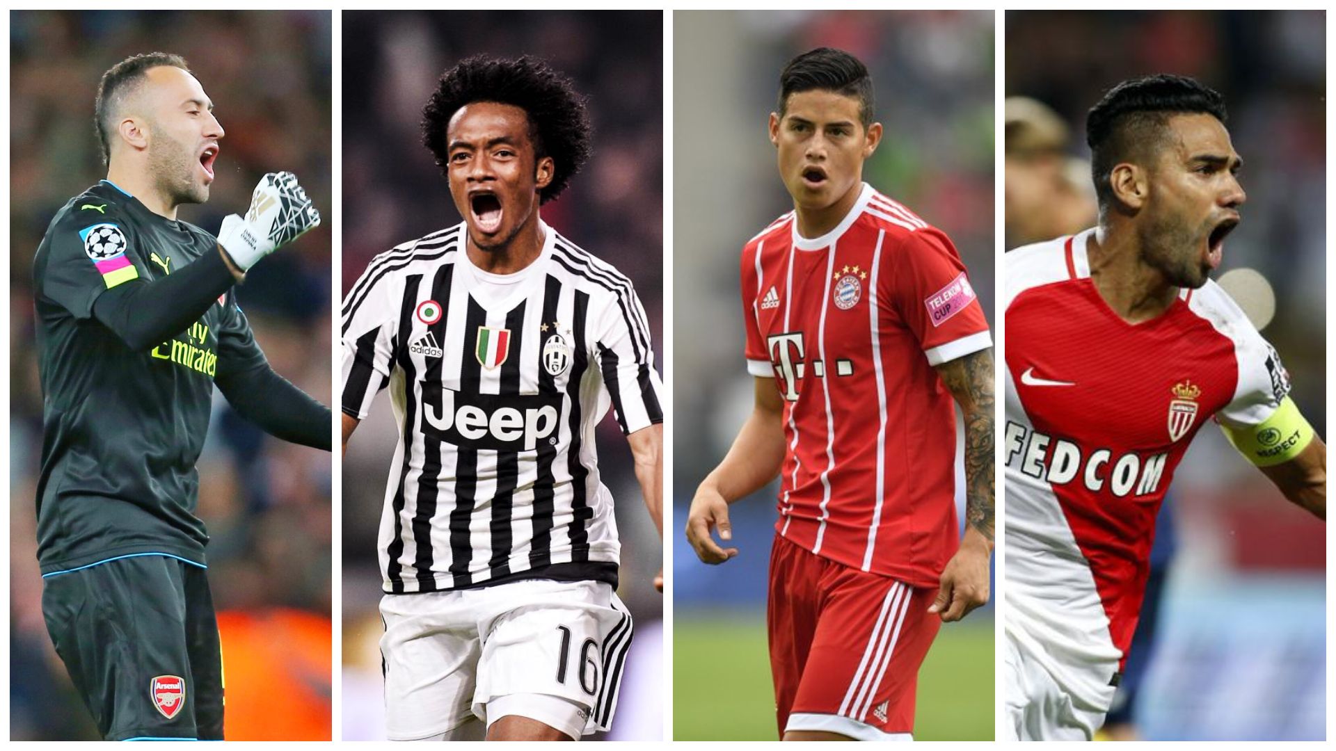 Collage Colombia a 100 días del Mundial