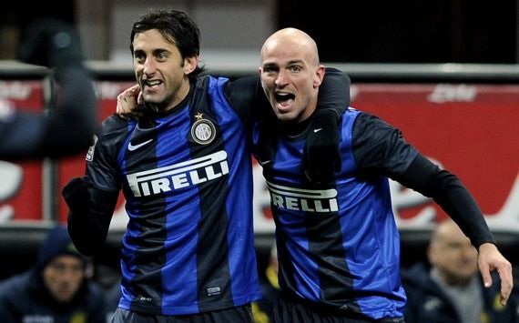 Diego Milito, Esteban Cambiasso - Inter-Chievo