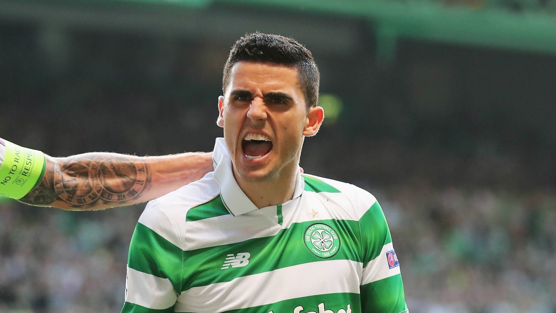 Tom Rogic Celtic v Hapoel Be'er Sheva Champions League 17082016