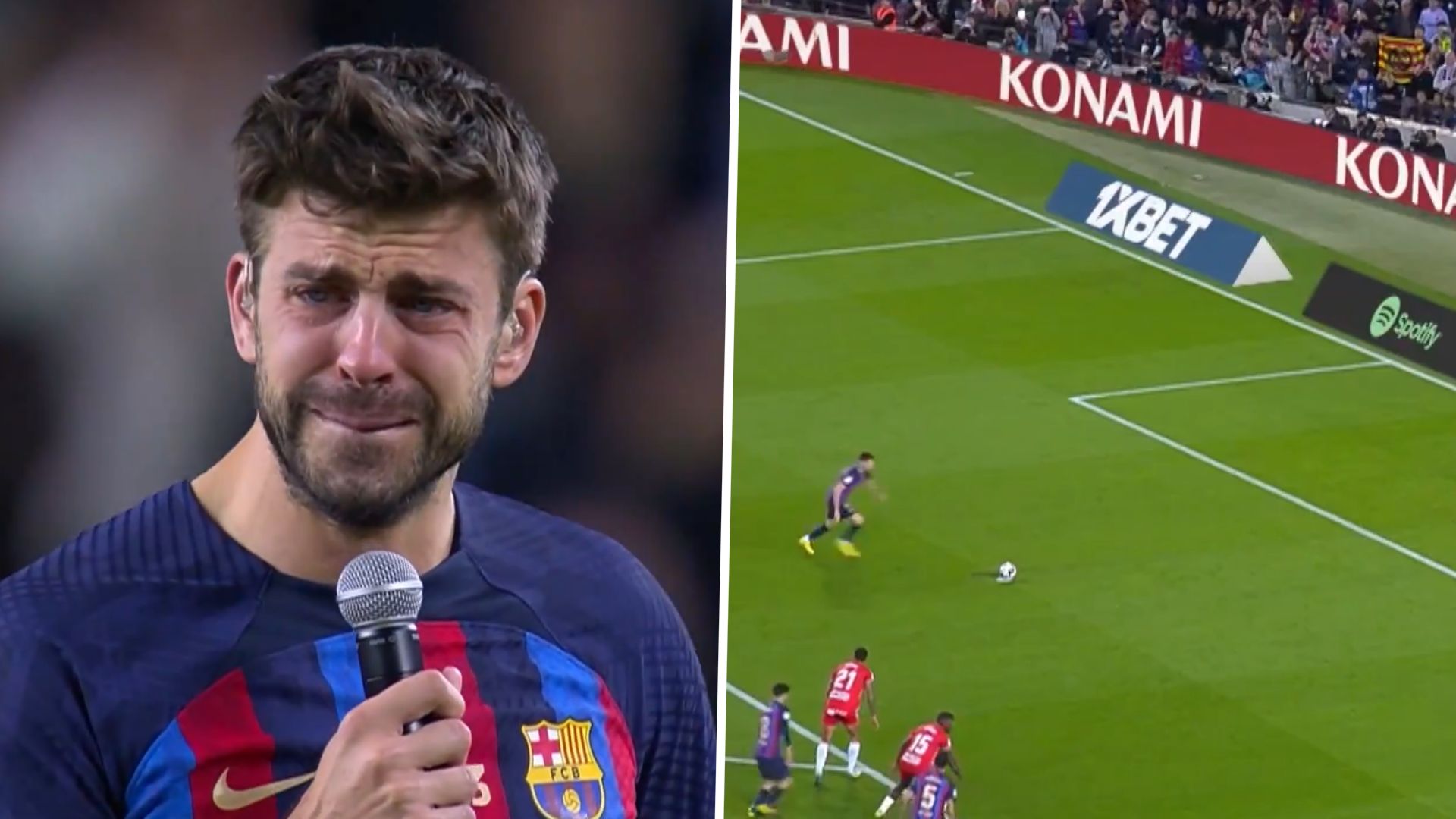 Gerard Pique Robert Lewandowski Elfmeter GFX