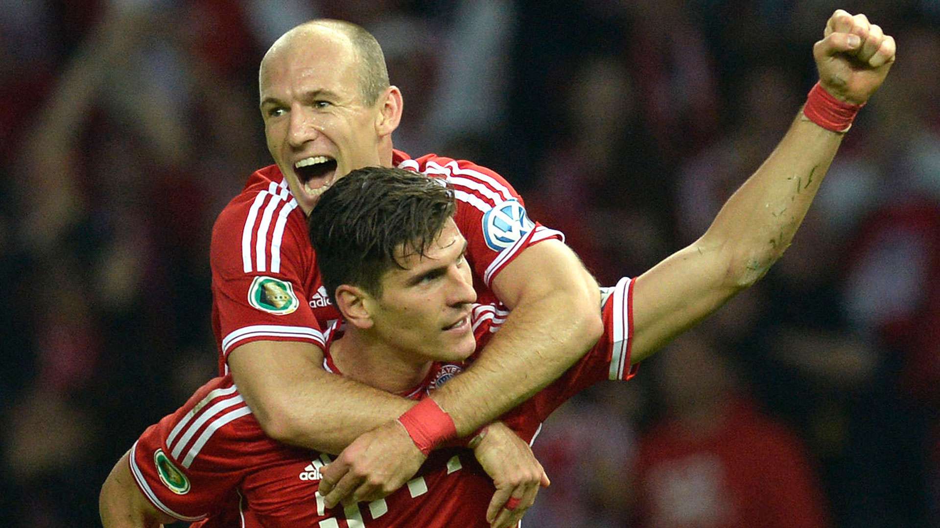 Mario Gomez Arjen Robben Bayern Munich