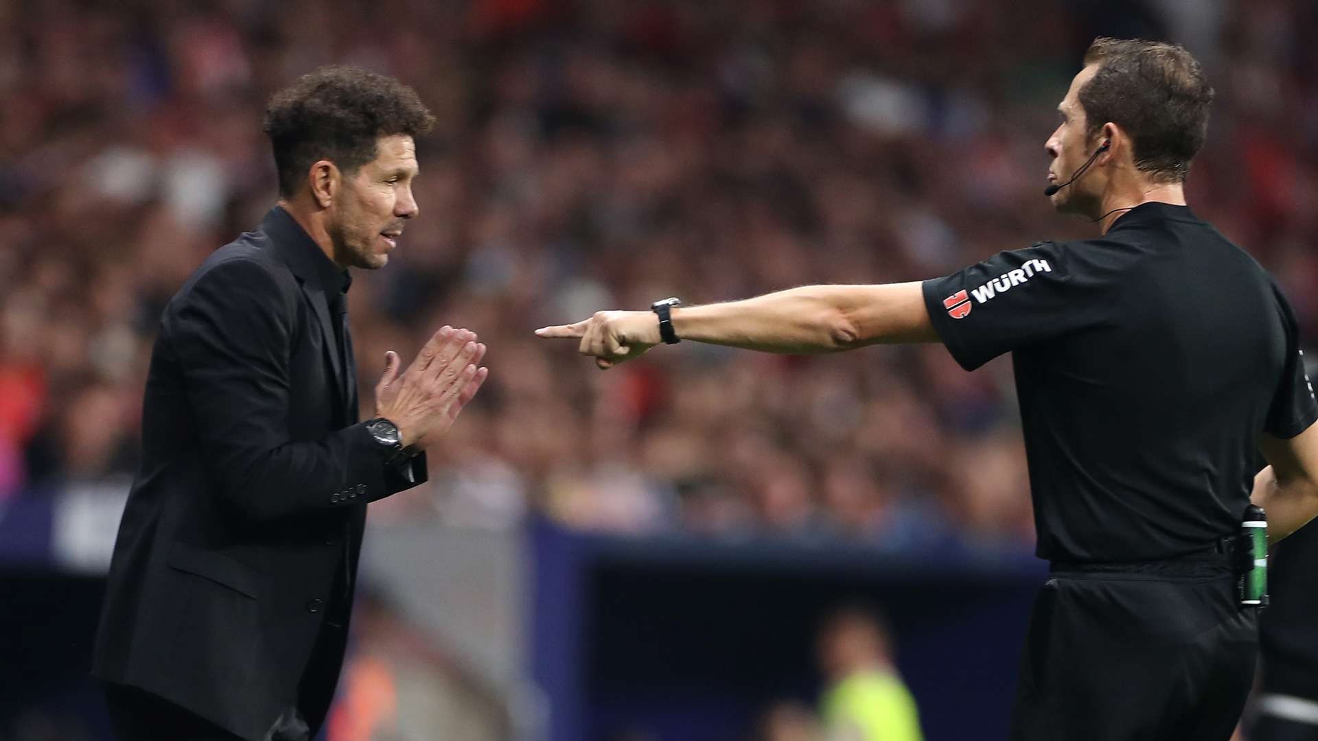 Simeone, Atlético de Madrid y el árbitro González González