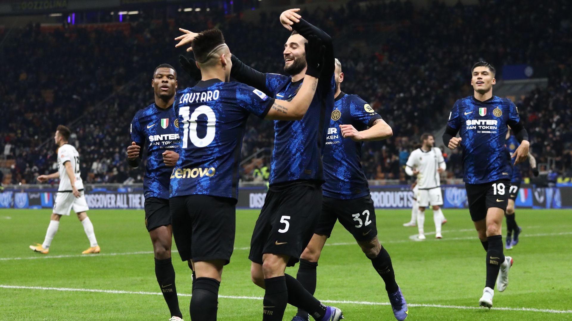 Lautaro Martínez - Roberto Gagliardini Inter Spezia