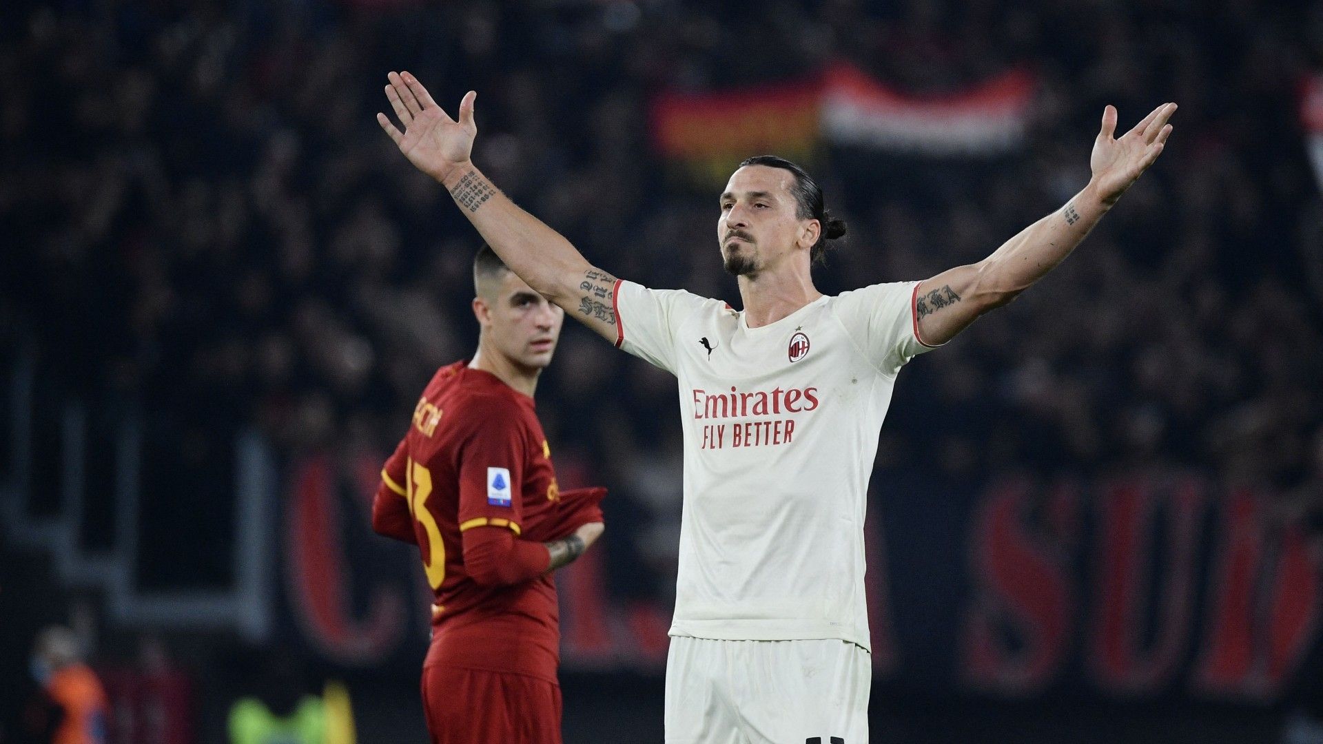 Zlatan Ibrahimovic Roma AC Milan 2021