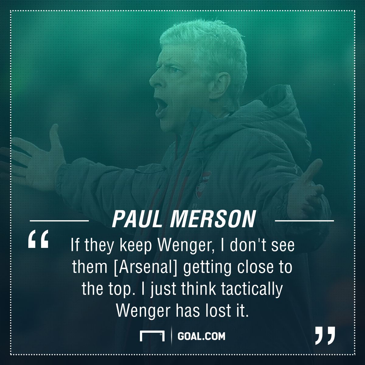 Paul Merson Arsene Wenger