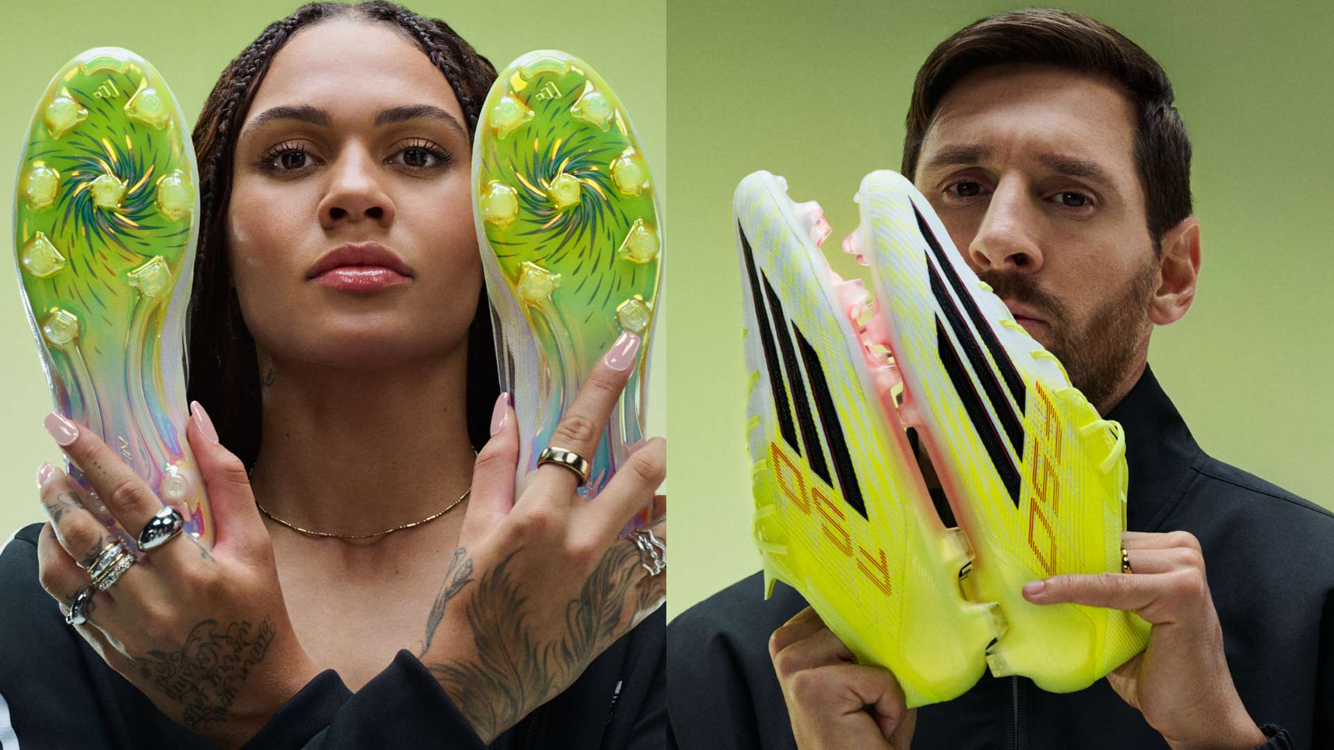 Trinity Rodman Lionel Messi adidas F50