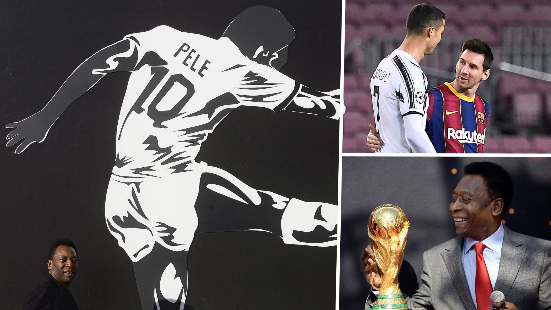 Pele, Cristiano Ronaldo, Lionel Messi, World Cup GFX
