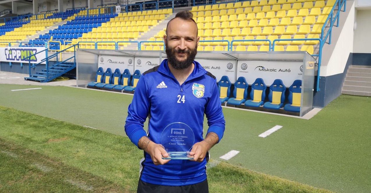 Cseri Tamás hónap játékosa augusztus