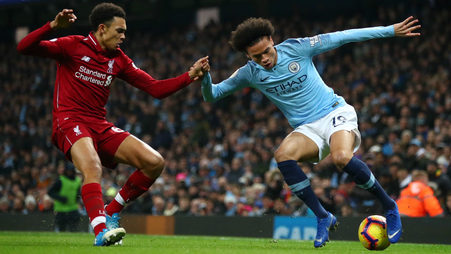TRENT ALEXANDER-ARNOLD LIVERPOOL LEROY SANE MANCHESTER CITY PREMIER LEAGUE 03012019