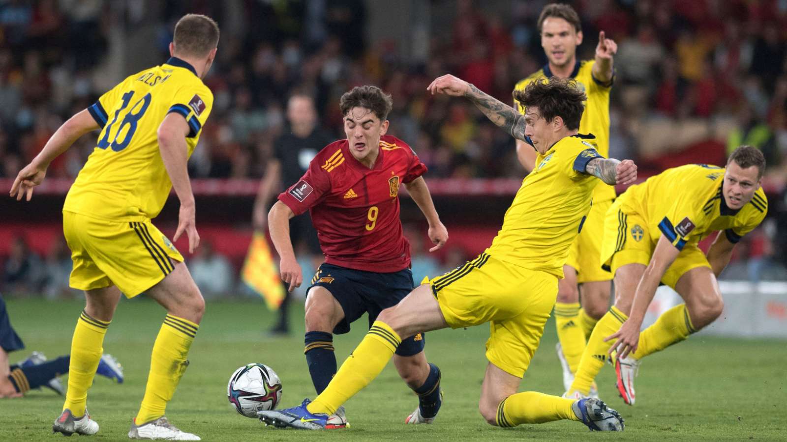 GAVI ESPAÑA SUECIA ELIMINATORIAS EUROPEAS QATAR 2022