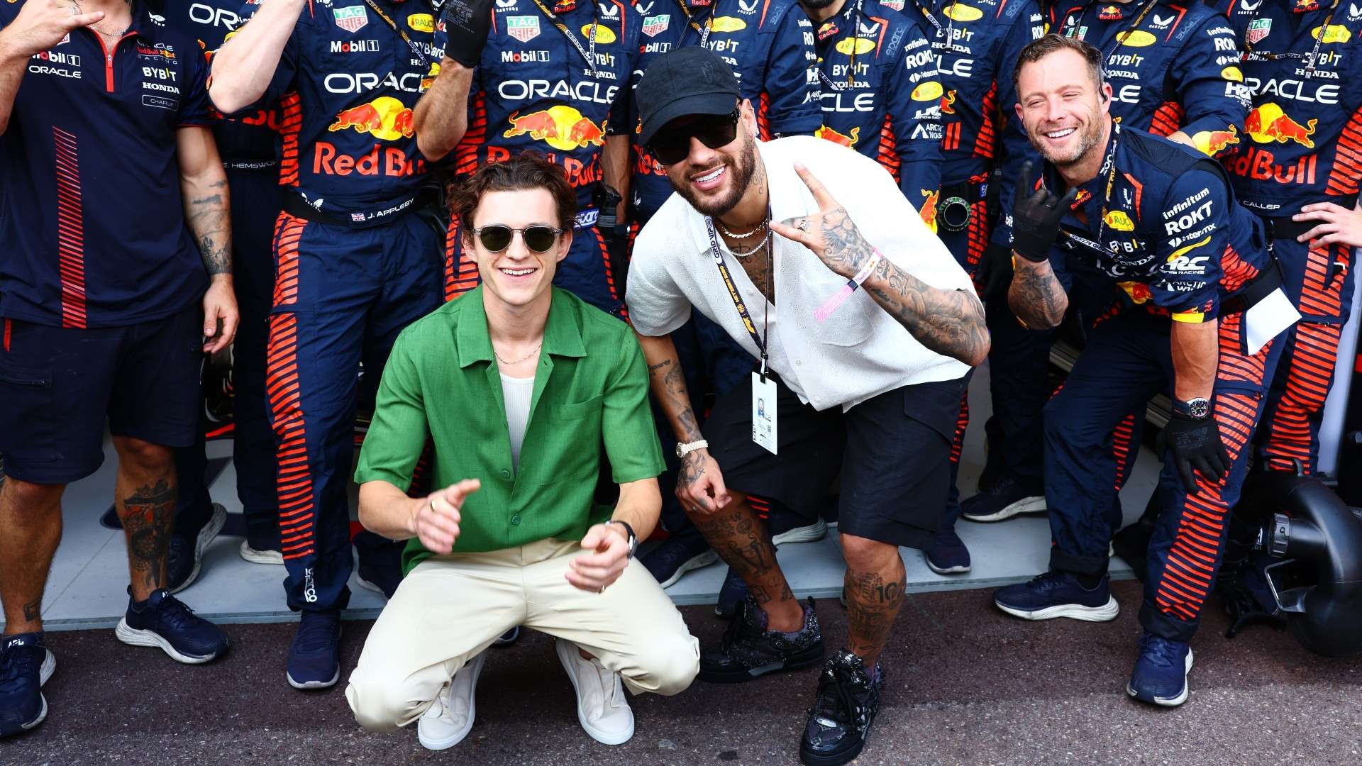 Tom Holland, Neymar Monaco Grand Prix 2023