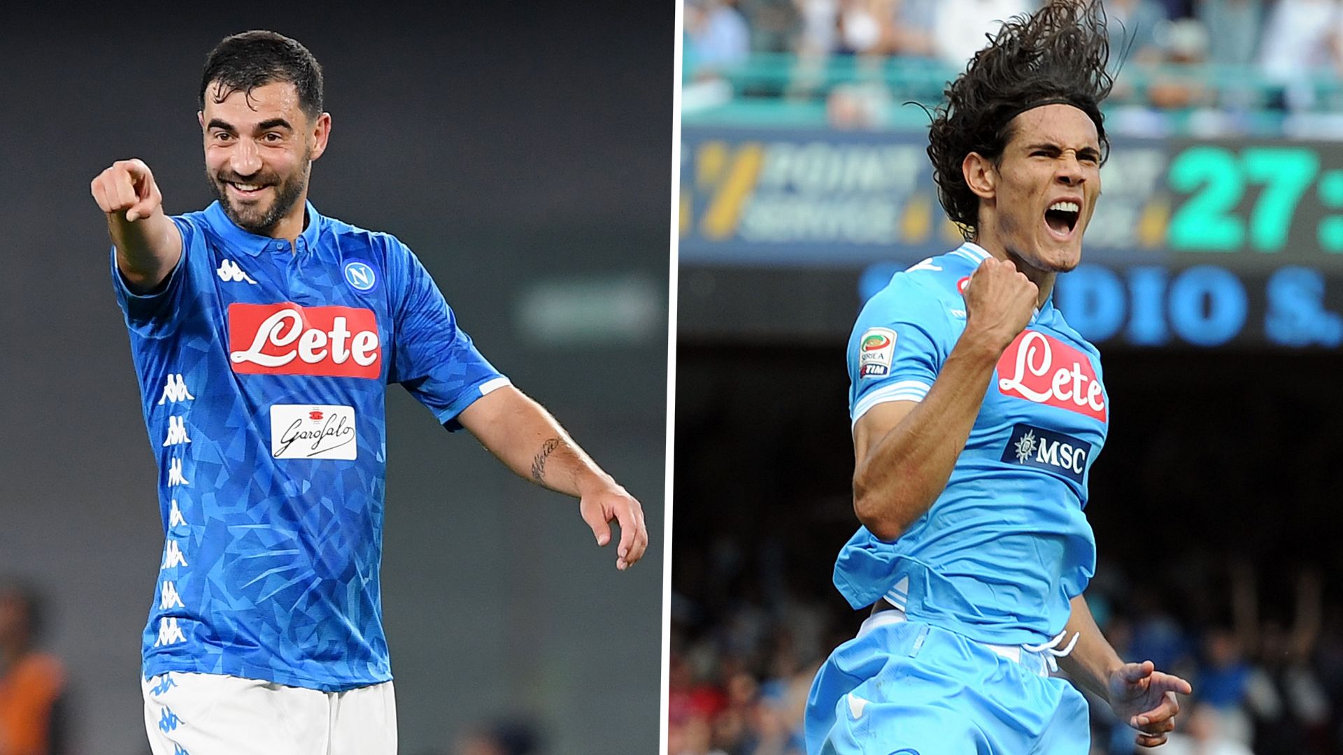 Albiol-Cavani Napoli