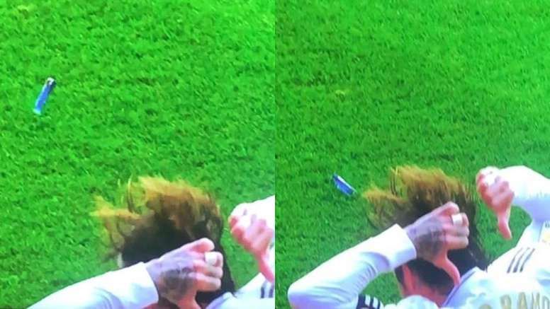 Lighter thrown at ramos | Osasuna vs Real Madrid