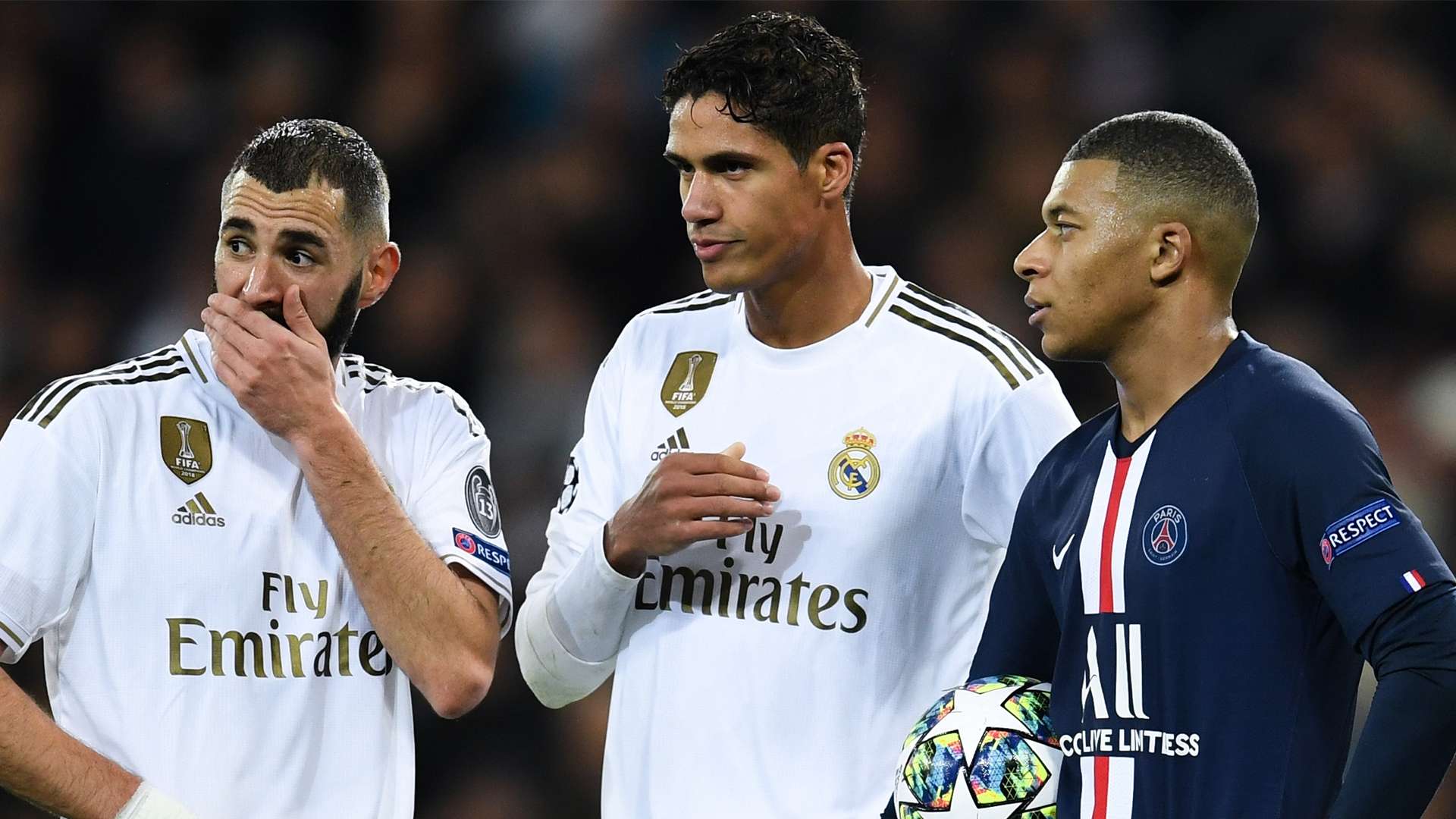 Mbappé, Varane y Benzema, PSG-Real Madrid