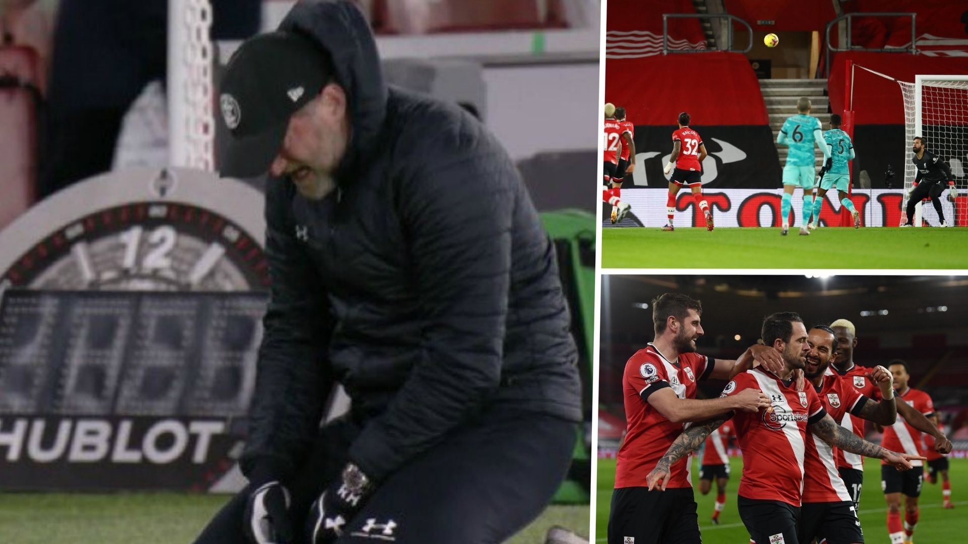 DT Southampton llanto Liverpool