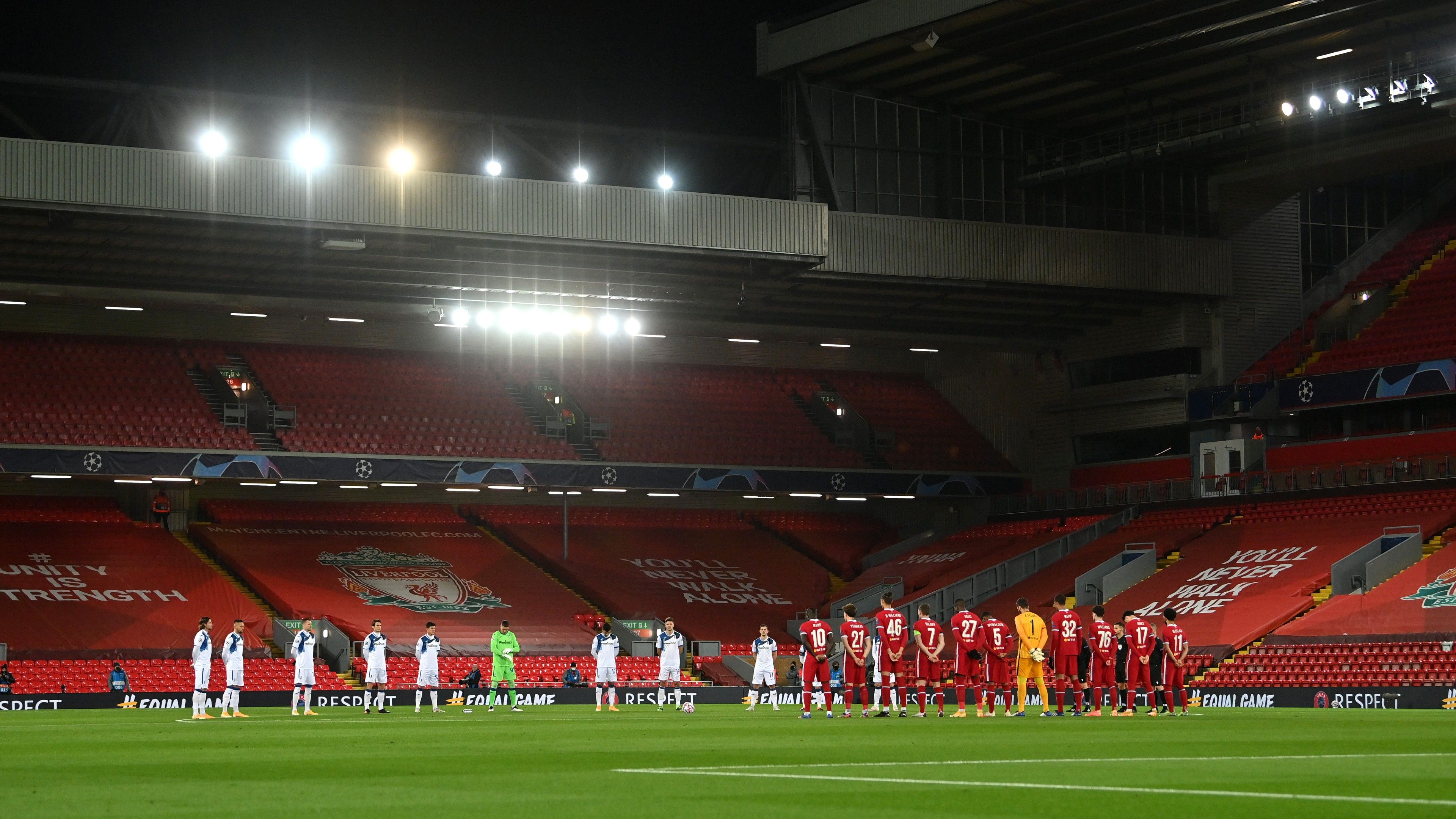 Liverpool Atalanta Anfield Maradona Death