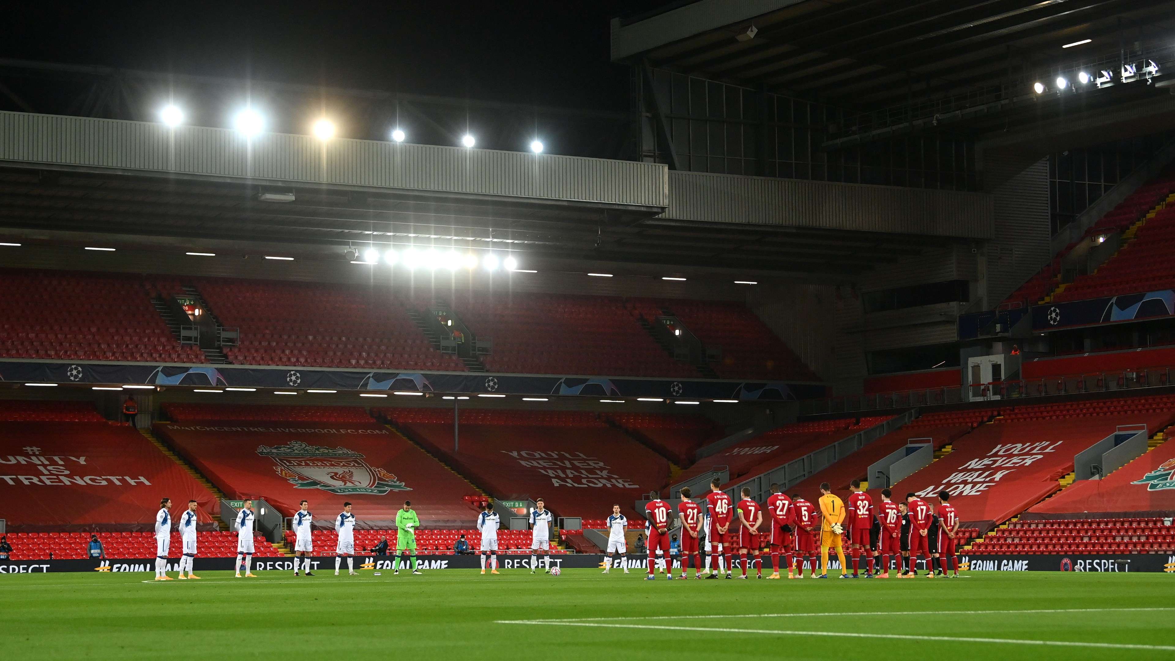 Liverpool Atalanta Anfield Maradona Death