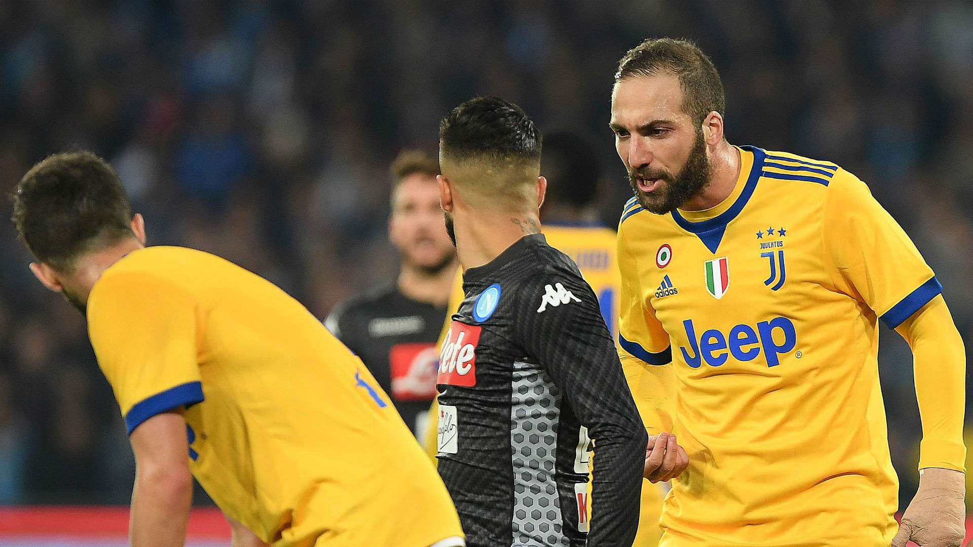 Lorenzo Insigne Gonzalo Higuain Napoli Juventus