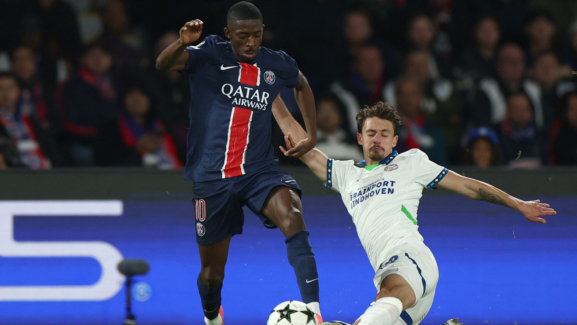 Ousmane Dembele PSG PSV Champions League 22102024