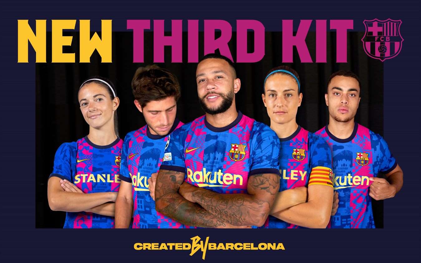 Barcelona camiseta equipación kit