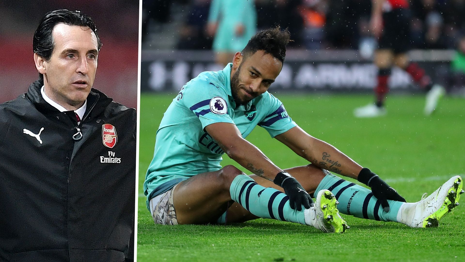 Unai Emery Pierre-Emerick Aubameyang Arsenal
