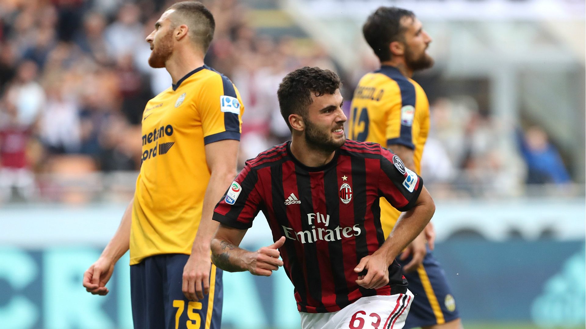 Cutrone celeb Milan Verona