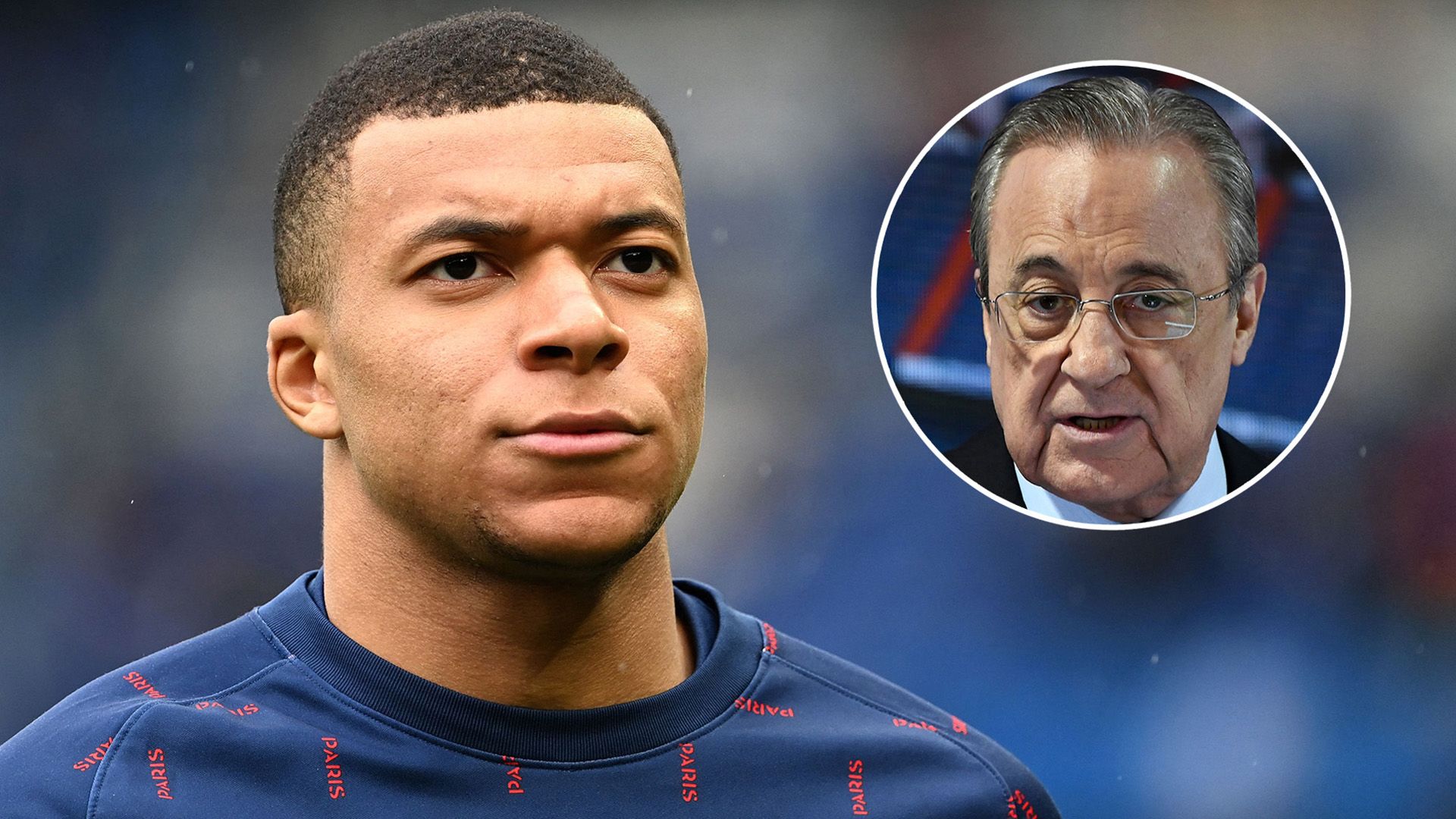 Kylian Mbappe Florentino Perez PSG Real Madrid