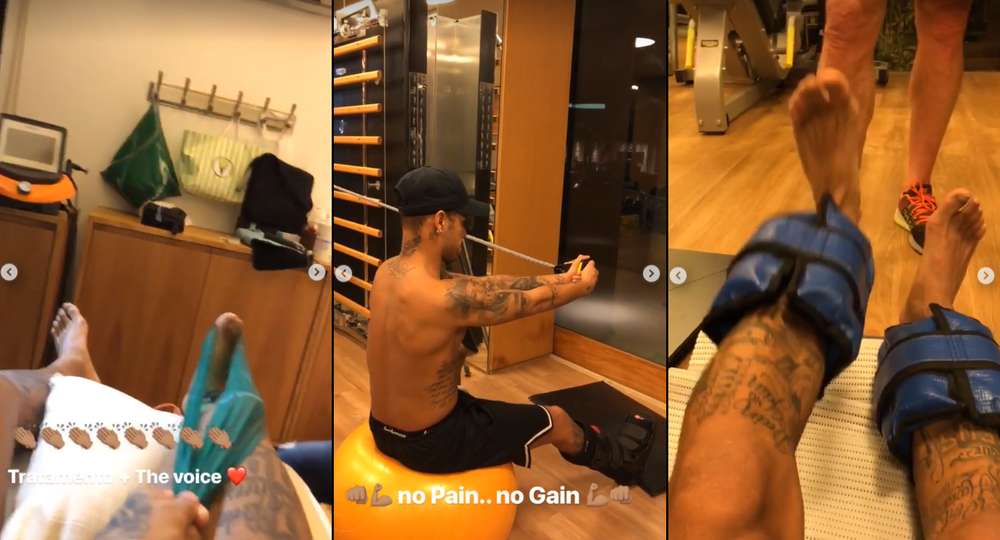 Neymar treino Instagram