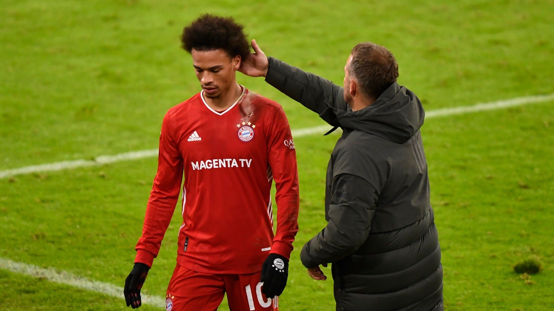 Leroy Sane Hansi Flick Bayern Munich