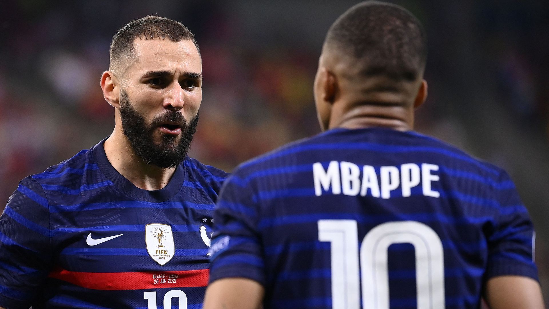 kylian mbappe karim benzema france