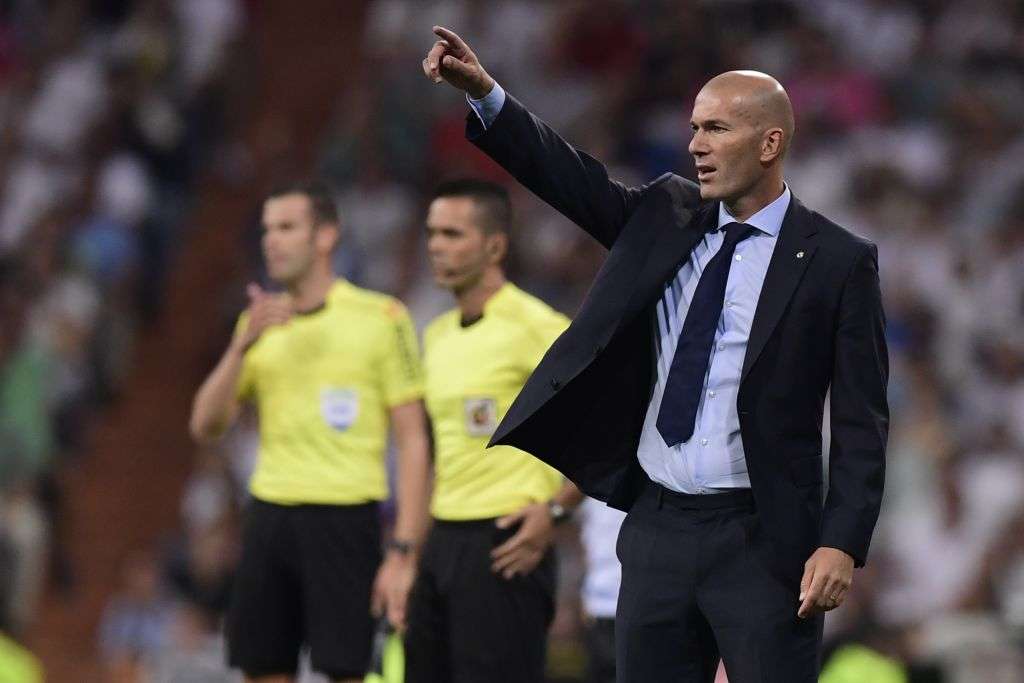 Zinedine Zidane Real Madrid Barcelona Supercopa 16082017