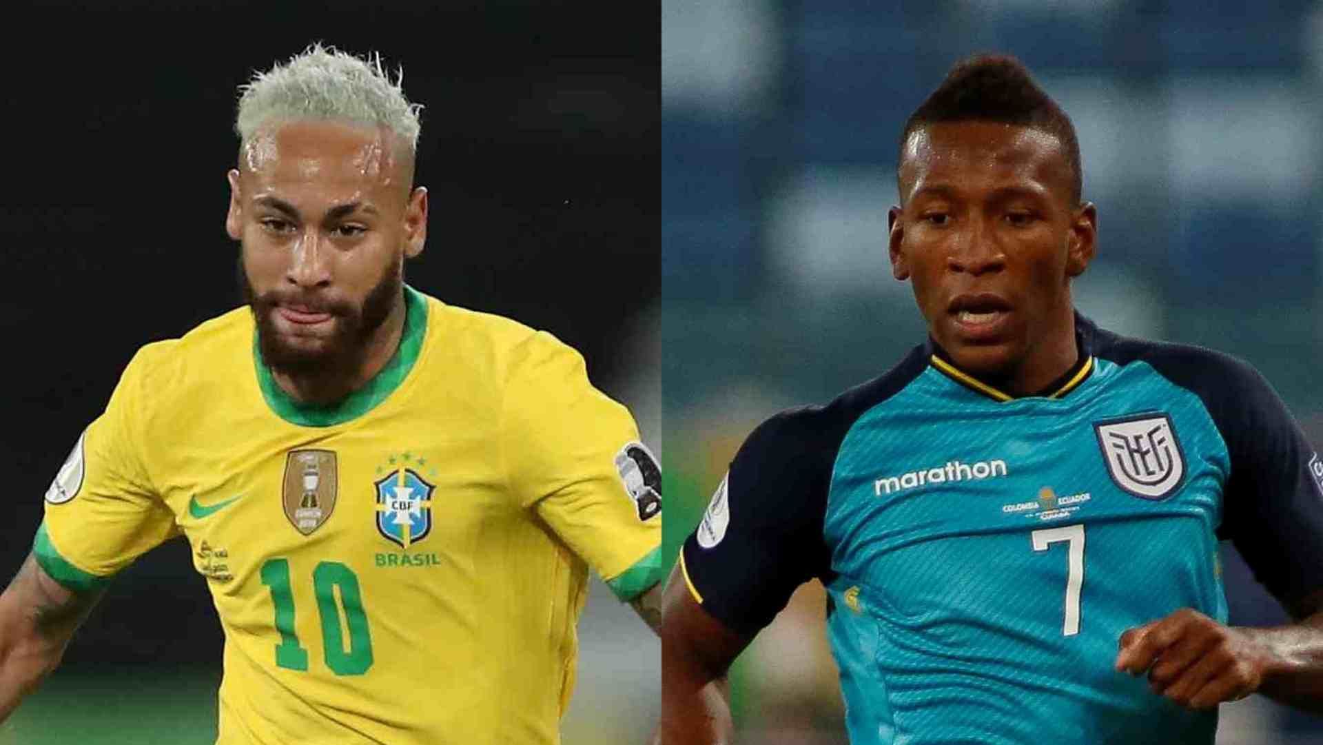 Brazil Neymar Ecuador Estupinan