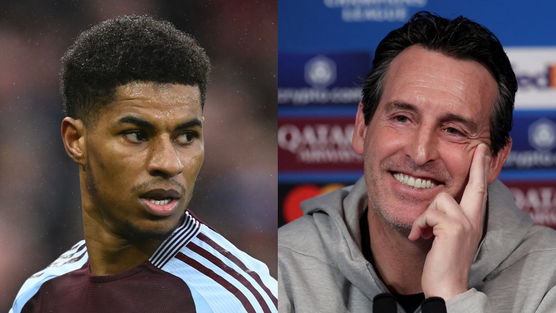 GFX Marcus Rashford Unai Emery