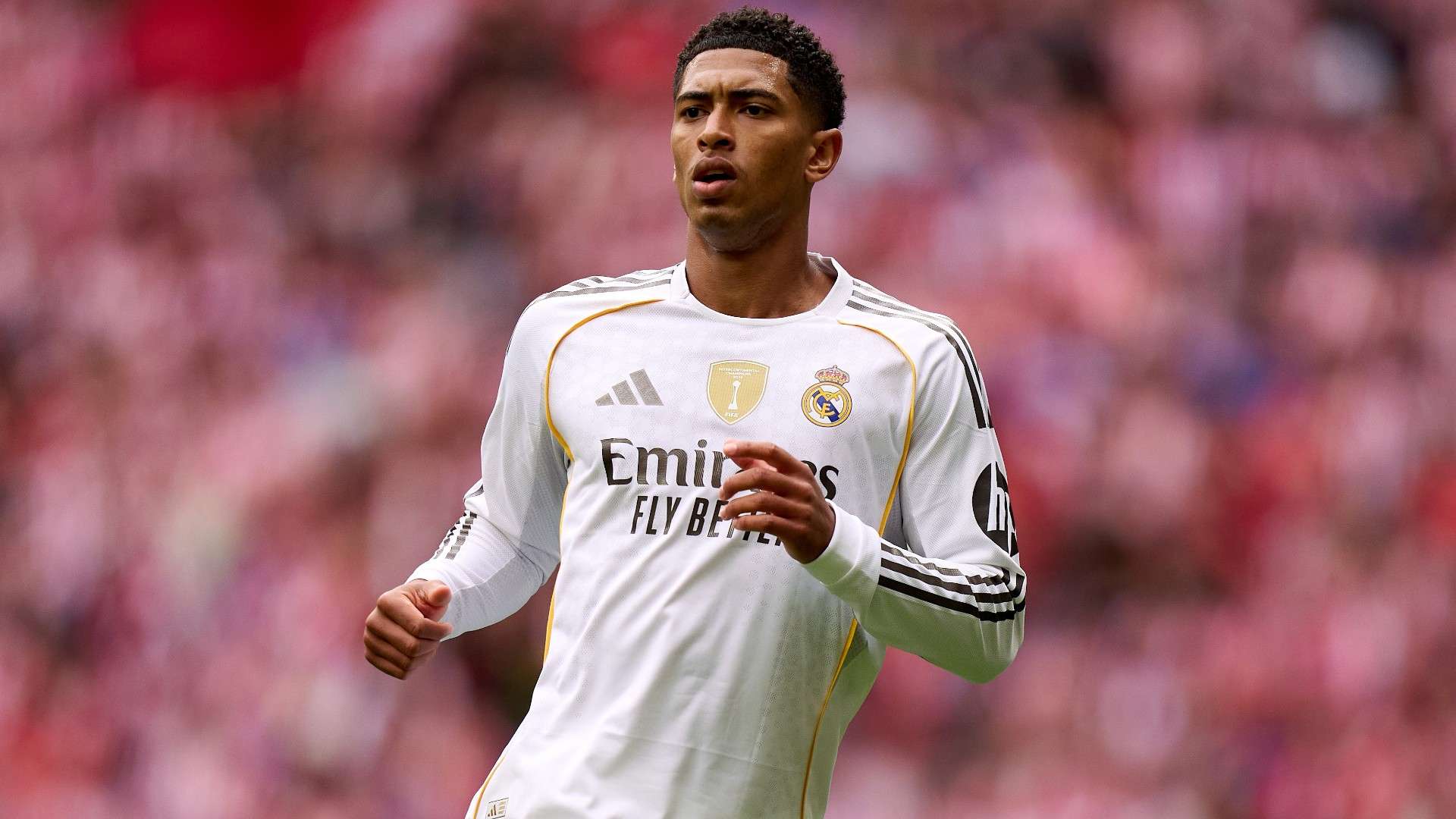 Jude Bellingham of Real Madrid looks on