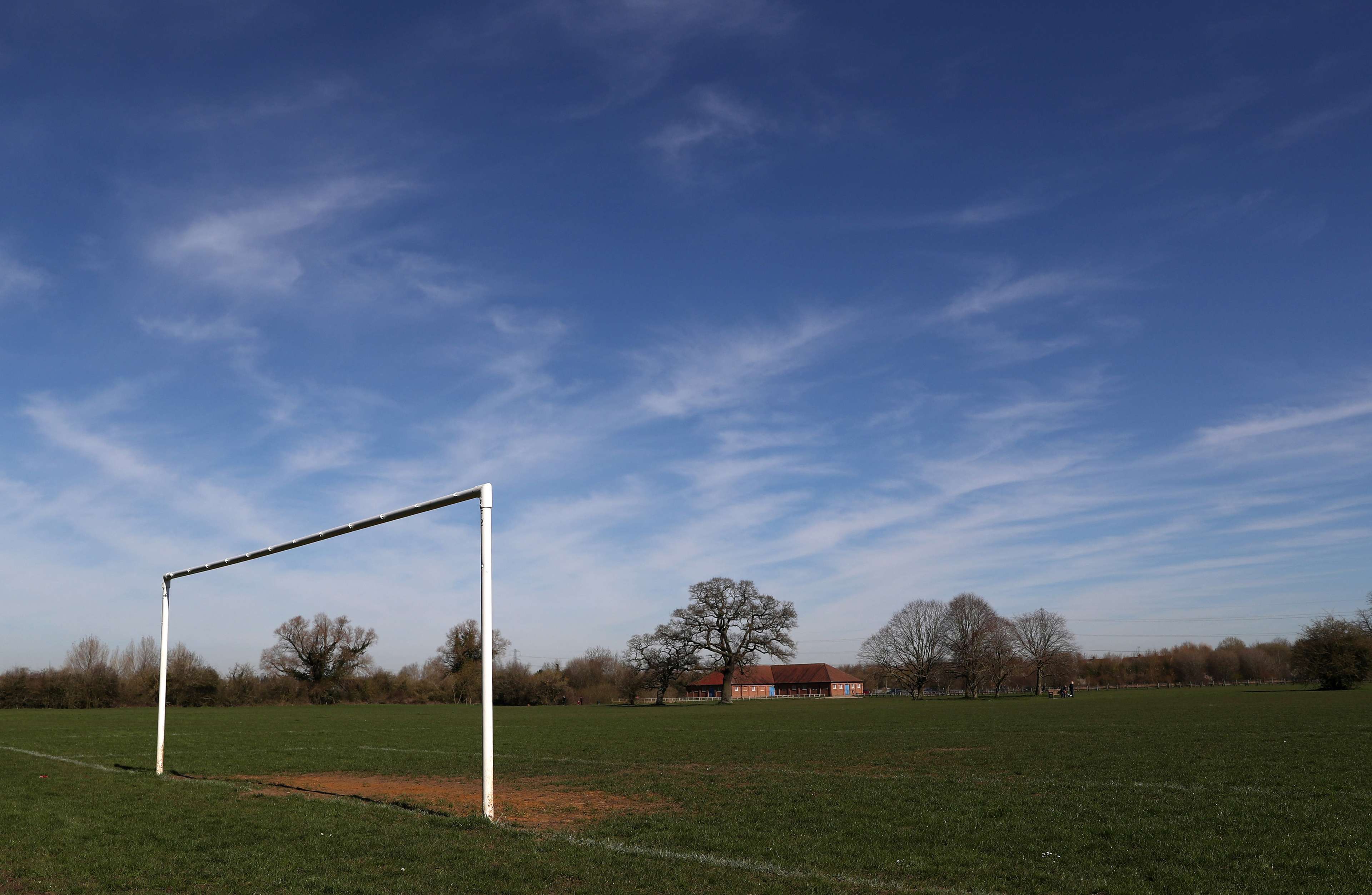 Fussballplatz Rasen Pitch neutral Tor Kreisliga allgemein