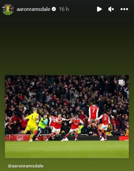 Aaron Ramsdale celebration Nelson