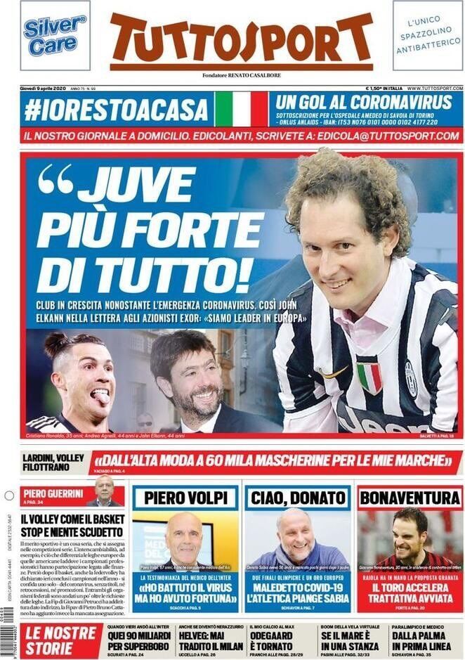 9 April Tuttosport