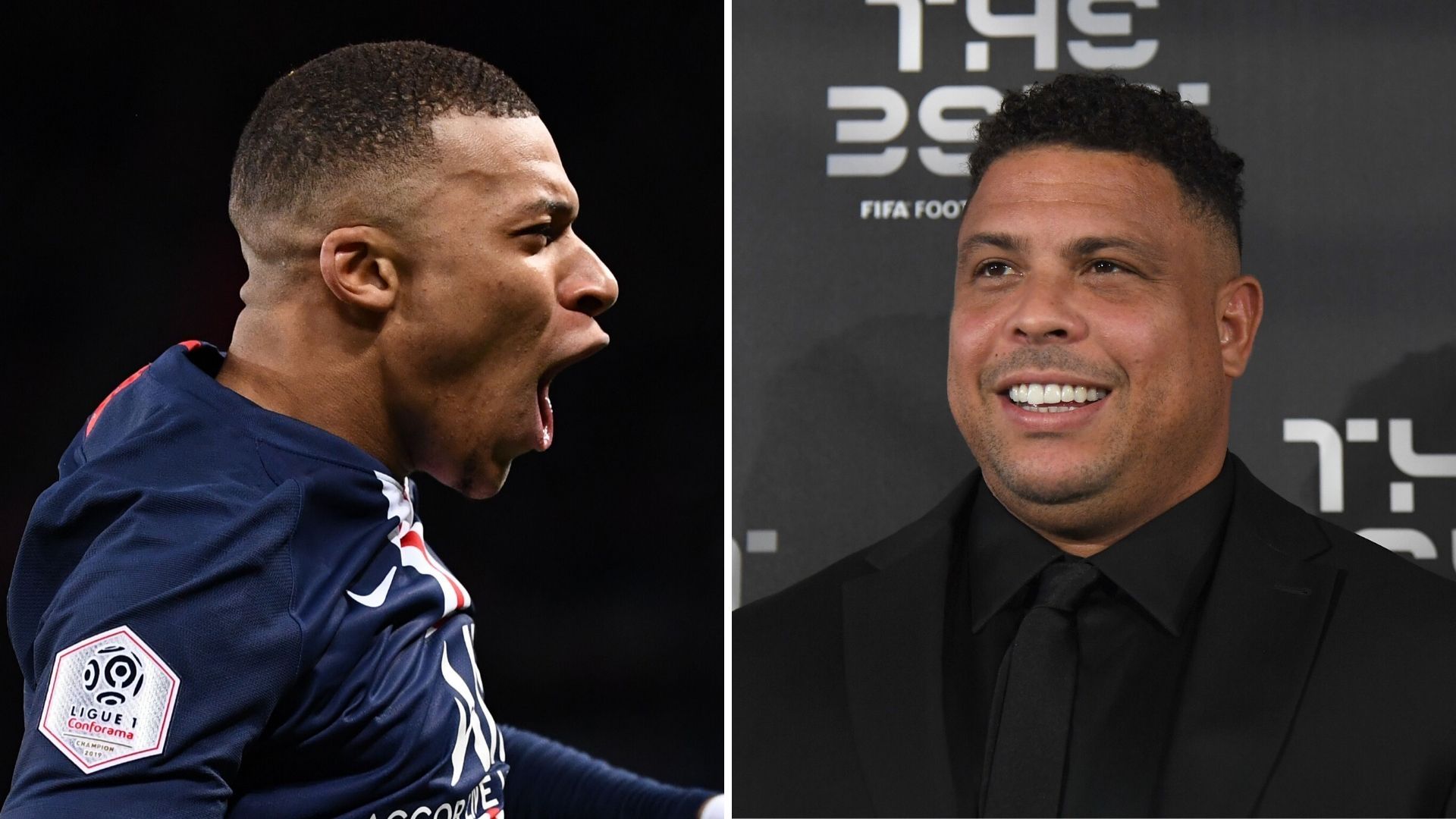 Mbappé y Ronaldo Nazario