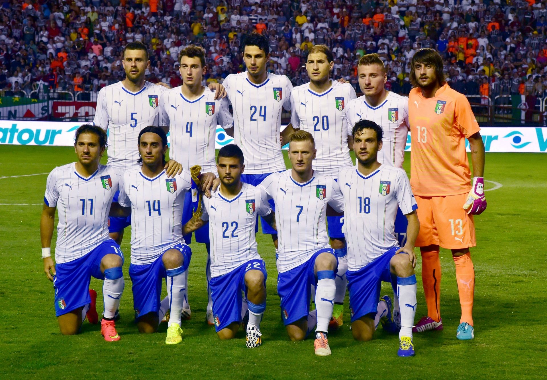Italy line-up against Fluminense