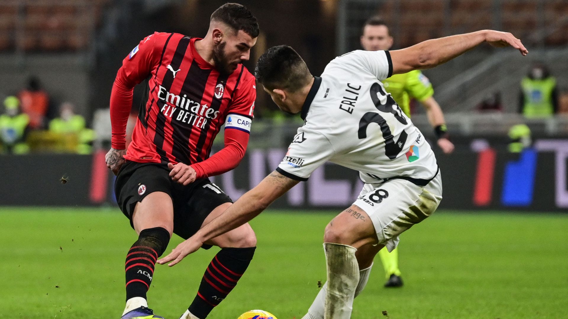 Theo Hernandez Erlic Milan Spezia Serie A