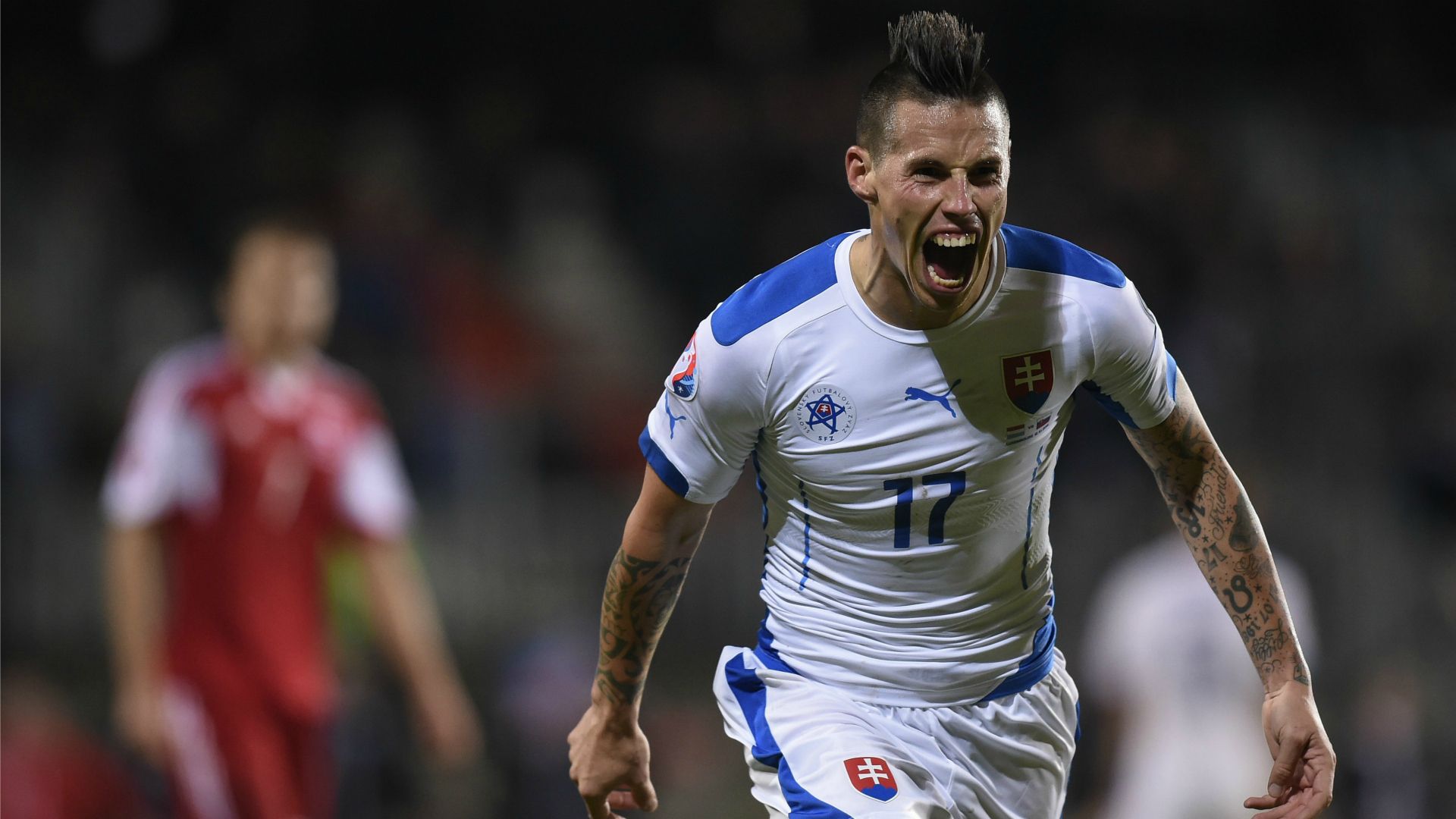 Marek Hamsik Luxembourg Slovakia Euro 2016 Qualifying