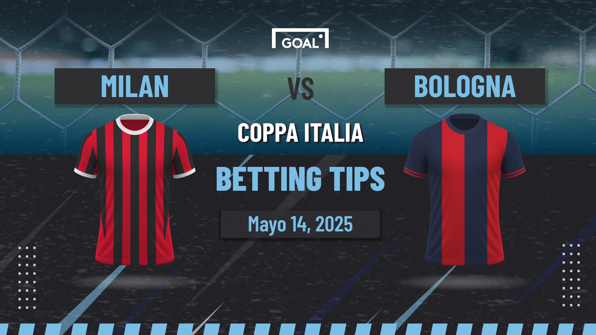 Milan vs Bologna Pronóstico y Apuestas Coppa Italia | 14/05/25