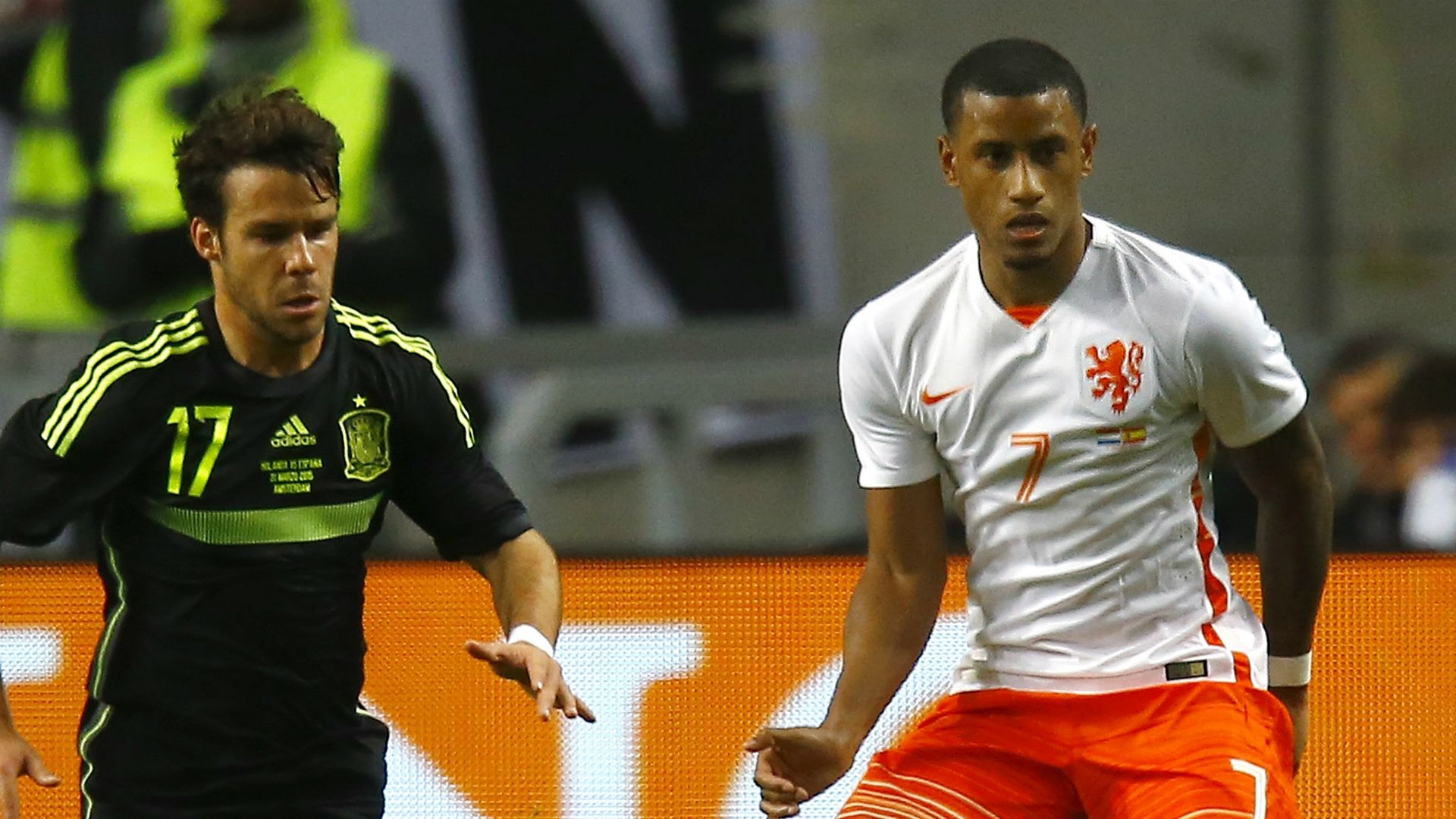 Juan Bernat Luciano Narsingh Netherlands Spain Friendly 03312015